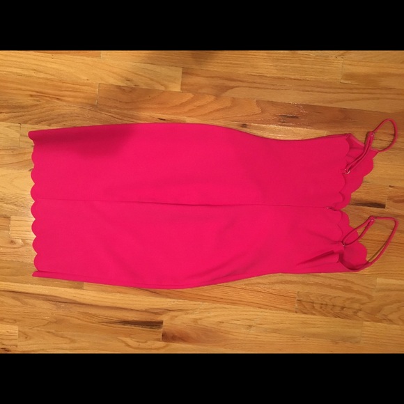 Likely Lolita Scalloped Sheath Dress in Fuchsia - Picture 2 of 4